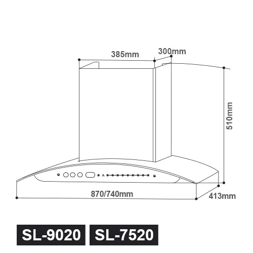 Hood Drawing SL-9020 / SL-7520