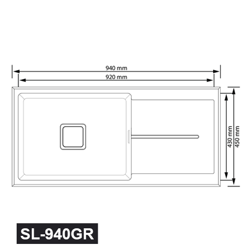 SL-940GR Kitchen Granite Sink